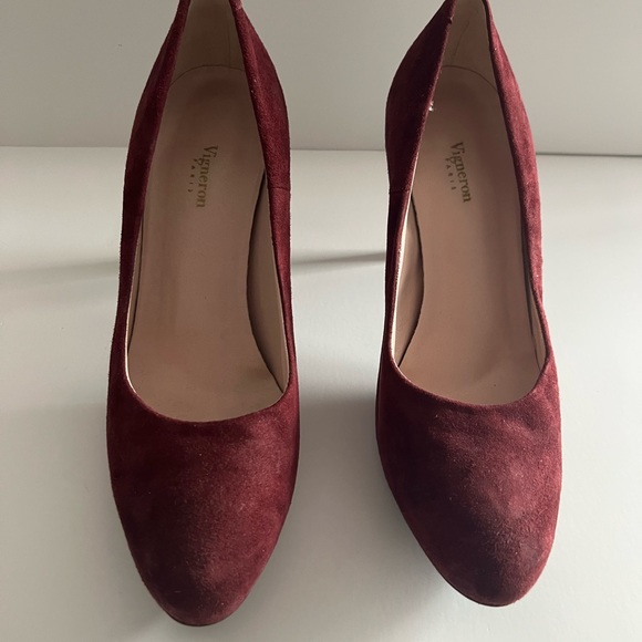 Suede Heels Pumps in Burgundy size 36 - Picture 5 of 10
